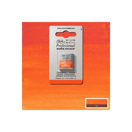 Watercolour proff. 1/2 pan transparant orange