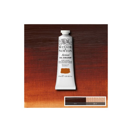 Artists oil colour 37ml burnt sienna 074