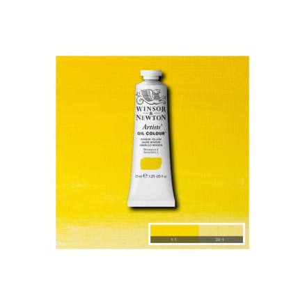 Artists oil colour 37ml winsor yellow 730