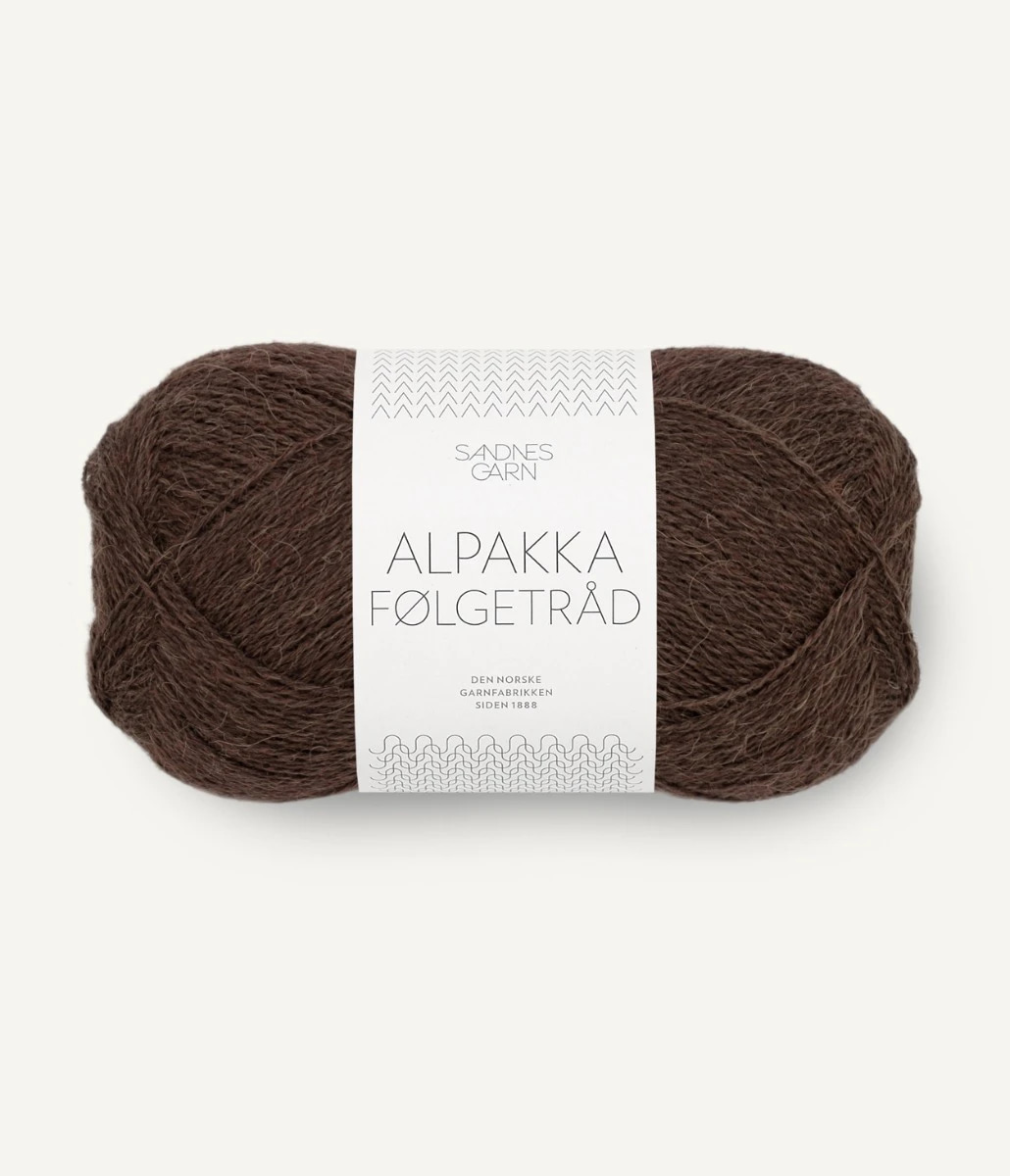 Alpakka Følgetråd Cacao Nibs 3091