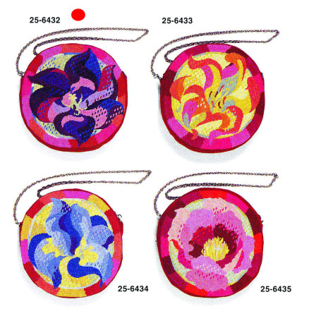 Dronningens Broderi broderikit - Tulipan taskebroderi 40 x 40 cm - Design af Dronning Margrethe II