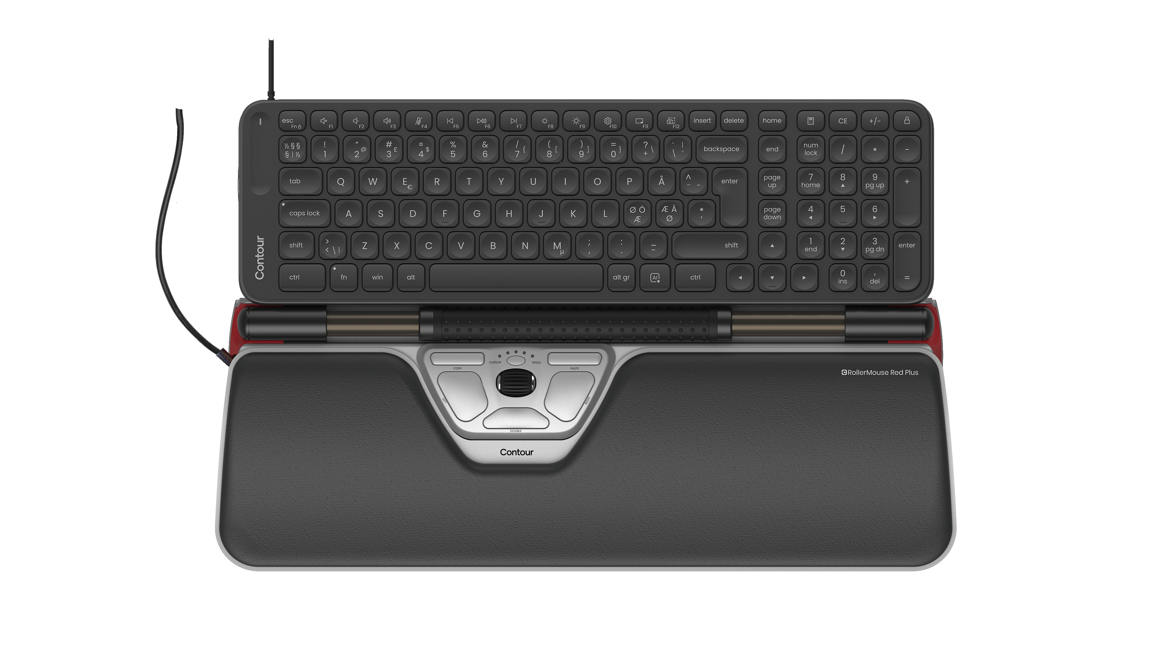 RollerMouse Red Plus + Balance MidSize Keyboard Wired
