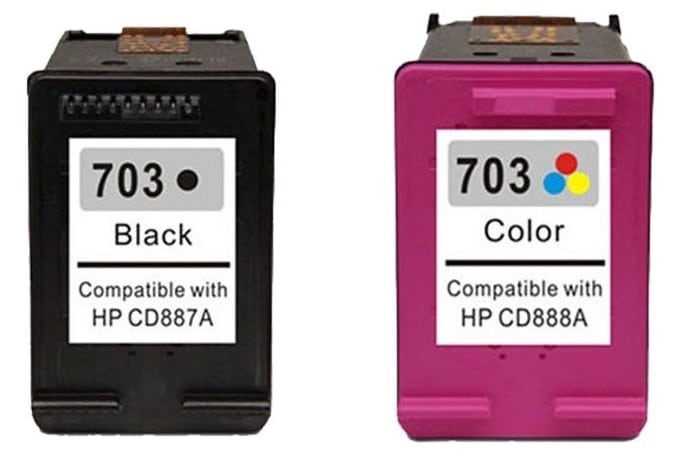 Rabat sæt! HP 703 BK/C-M-Y blækpatron 27 ml Kompatibel