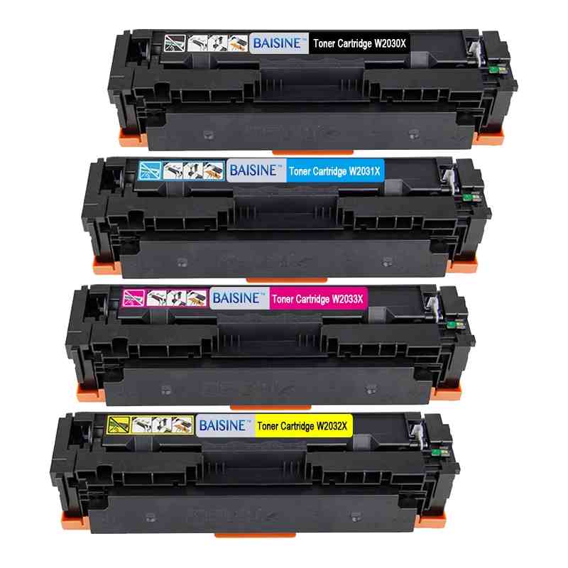 Rabat sæt! HP 415X 4 farver BK-C-M-Y Toner Kompatibel 415X 25.500 sider