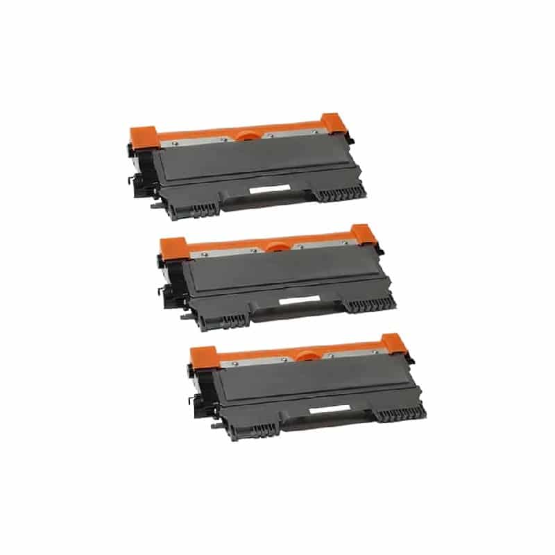 Rabat sæt! 3 stk  TN2220 sort toner 7.800 sider i alt - Kompatibel Brother - TN2220