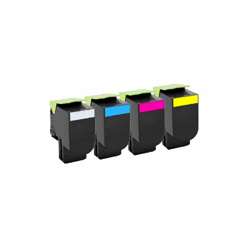 Rabat sæt! Lexmark CS317/417/517 og CX317/417/517 4 stk. BK-C-M-Y Kompatibel 9.900 sider