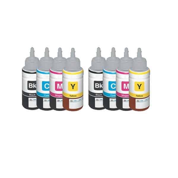 Rabat sæt! Epson T6641 - T6644 - 2 x 4 farver BK-C-M-Y - Uoriginal -T6641 - 800 ml