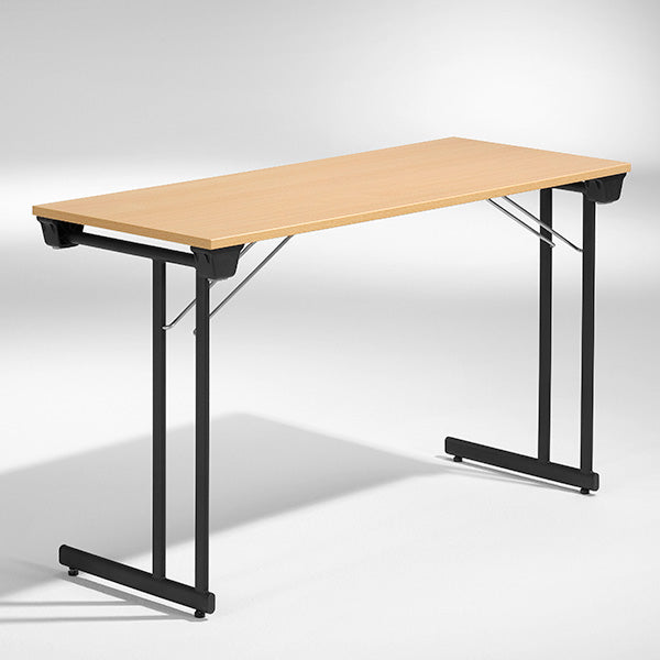 Konferencebord Kongress, Bøg 1200x600 mm, Sort understel