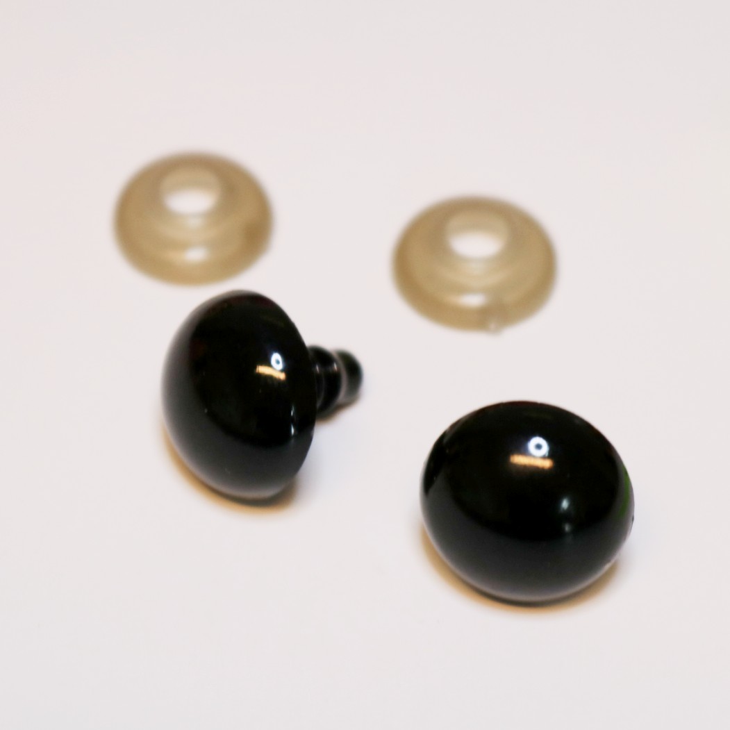 Sikkerhedsøjne, 1 sæt, 14 mm