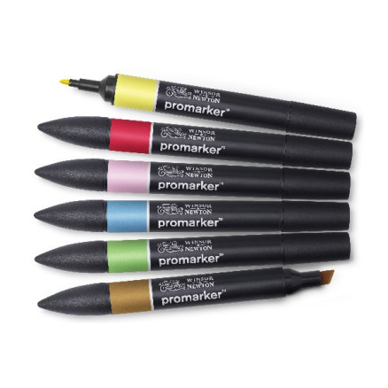 Promarker 6pcs mid tones