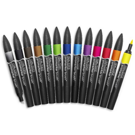 Promarker brush 12+1 vibrant tones