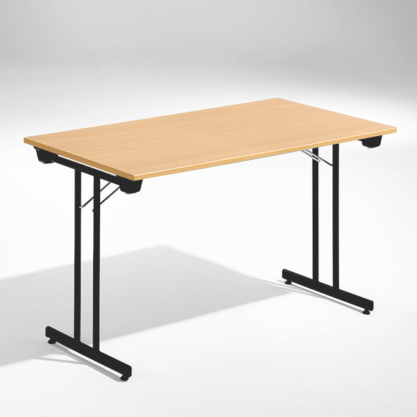 Bord Dinner, Bøk 1200x800 mm, Sort understel