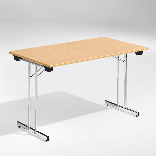 Bord Dinner, Bøk 1200x800 mm, Krom understel