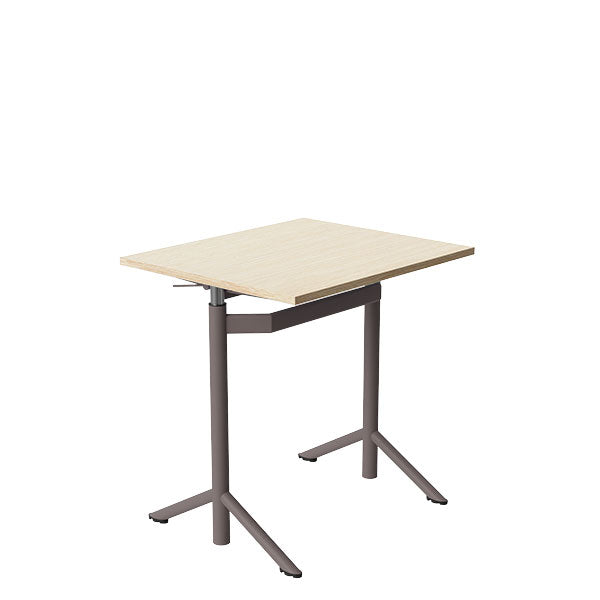 Elevbord Atlas 1132, 700x600mm, eg højtrykslaminat, gråt stel