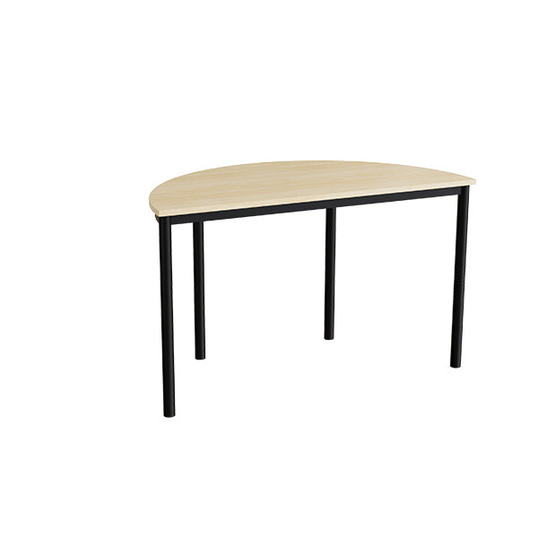Bord Combi 209, 1200x600 mm højde 720 mm med birk laminat, sort stel