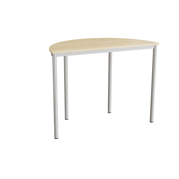 Bord Combi 209, 1200x600 mm højde 900 mm med lydabsorberende birk laminat, alu stel