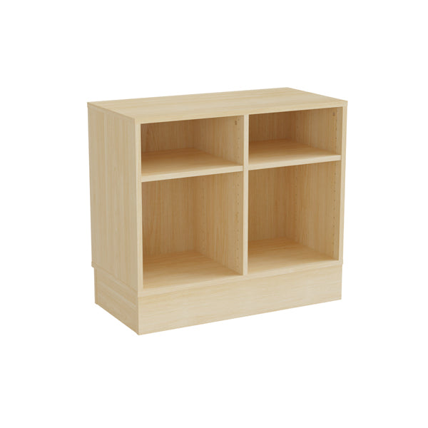 Reol Stig i birk laminat 2½-rum, med sokkel