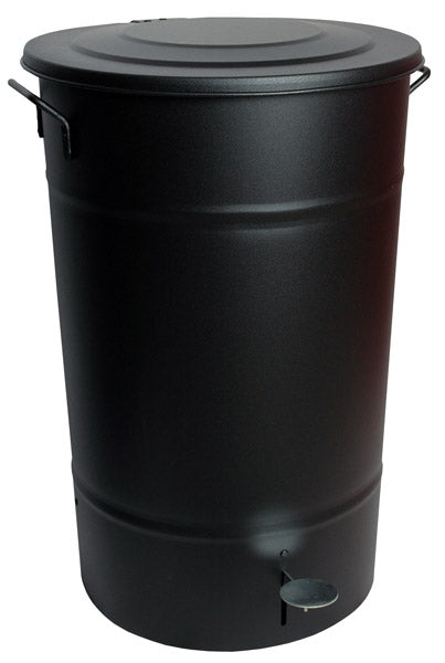 Affaldsbeholder Greger Sort 70L med låg og pedal