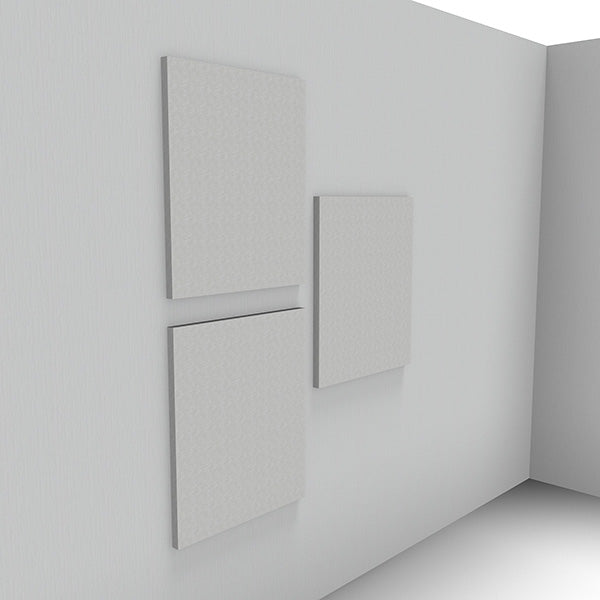 Lydabsorbent Sound Off EcoSUND Væg, 1000x1000x50 mm Hvid, uden tekstil