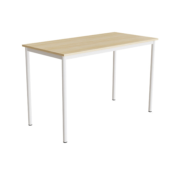 Bord Combi 200, 1400x700 mm Højde 900 mm Lyddæmpende birk laminat på hvidt understel