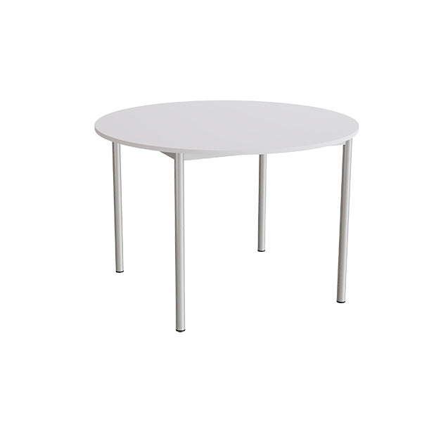 Bord Combi 206, Ø1200 mm, højde 800 mm, lydabsorberende grå laminat på alugråt stel