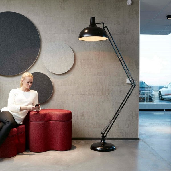 Lydabsorbent Sound Off EcoSUND Væg, Ø800 mm Grå, tekstil-lamineret