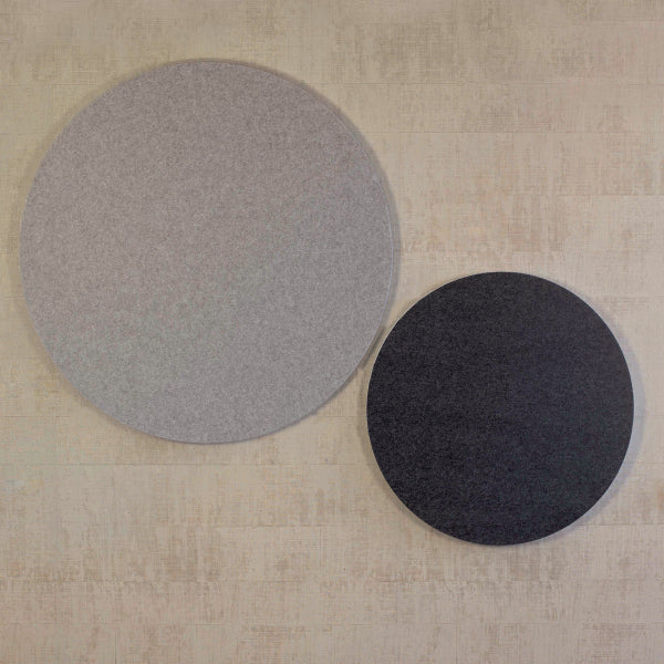 Lydabsorbent Sound Off EcoSUND Væg, Ø800 mm Sort, tekstil-lamineret
