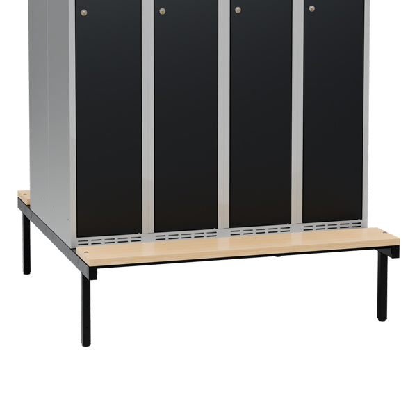 Siddebænk birk, dobbel 1200x800mm