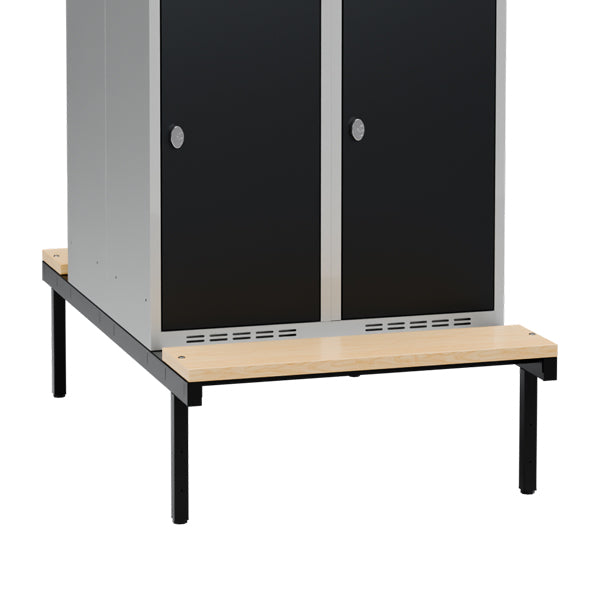 Siddebænk birk, dobbel 800x800mm