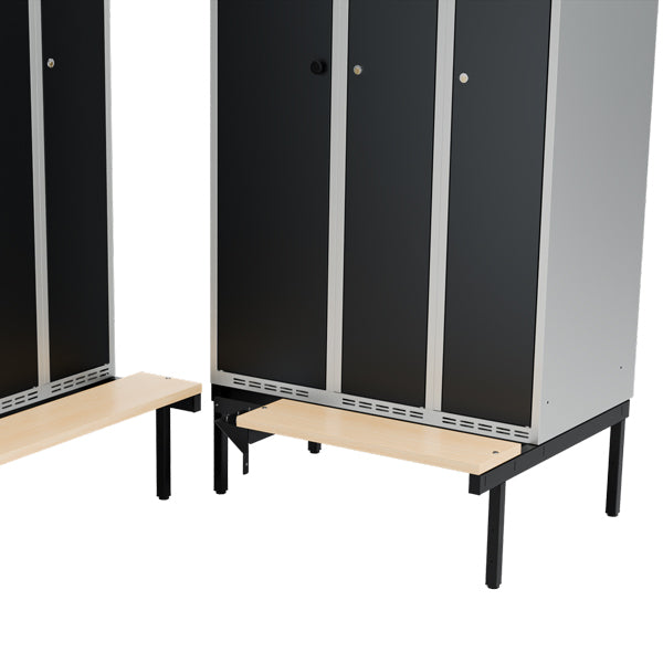 Siddebænk birk, hjørne 1000x550mm