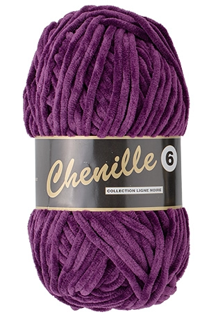 Chenille 6, dyb lilla, 100 g, nr. 64