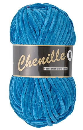 Chenille 6, dyb blå, 100 g, nr. 459