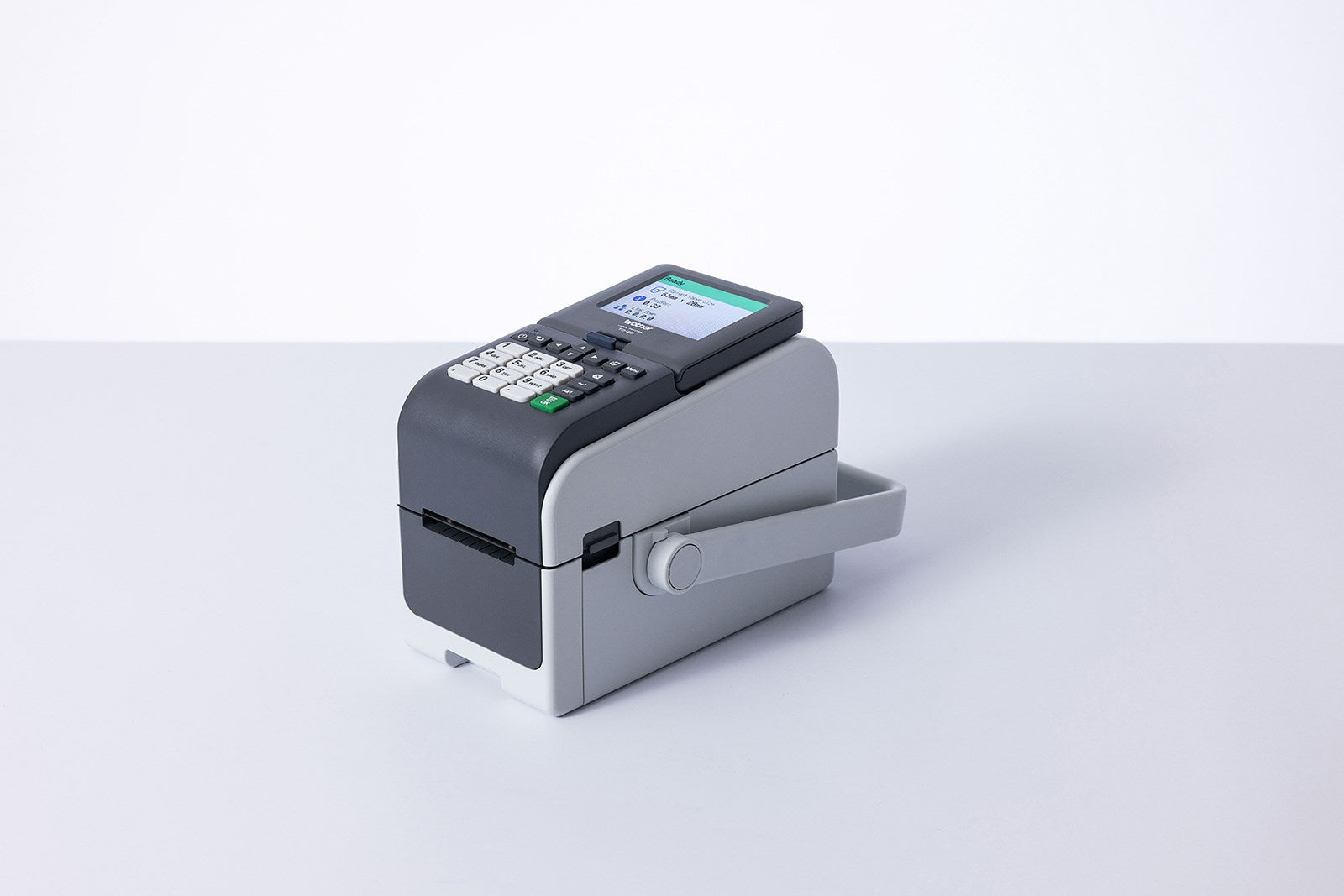TD-2350DSAH300 2-inch printer 300dpi/Displ./Handle (USB/LAN/