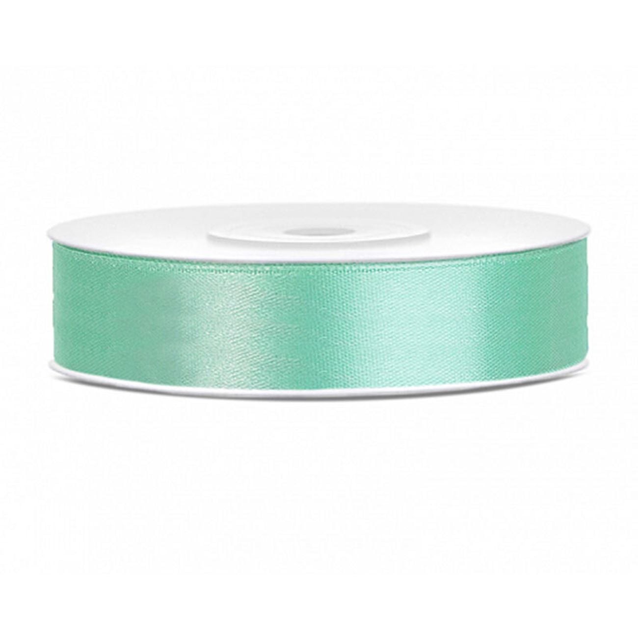 Satinbånd, mint, 12 mm, 25 m
