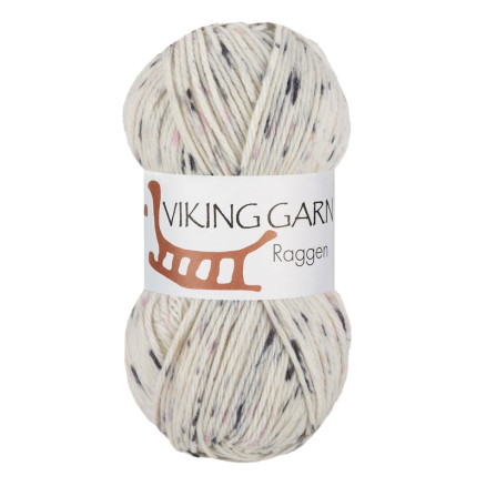 Viking Garn Raggen 701 Sort Print