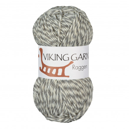 Viking Garn Raggen 720 Multi Hvid/ Grå