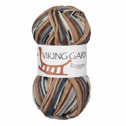Viking Garn Raggen 719 Multi Beige/ Brun