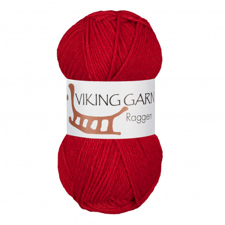 Viking Garn Raggen 750 Rød