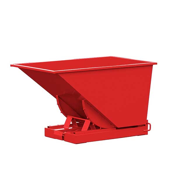 Tipcontainer Std 600l 2000kg Rød