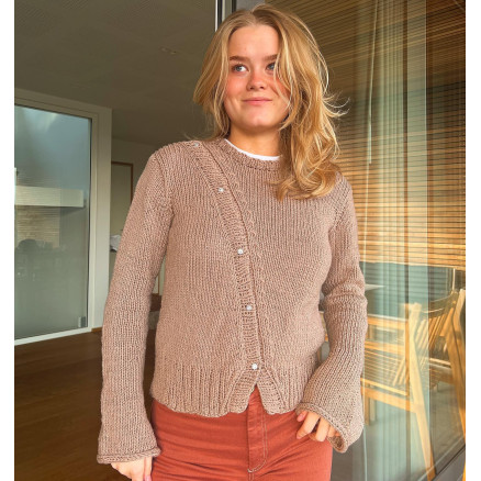 AuroraCardigan af Lykkegaard Knit  -  Garnpakke til AuroraCardigan Str. XS-XL