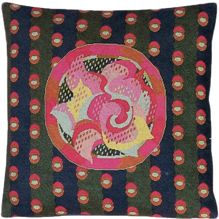 Dronningens Broderi broderikit - Rose pudebroderi 40 x 40 cm - Design af Dronning Margrethe II