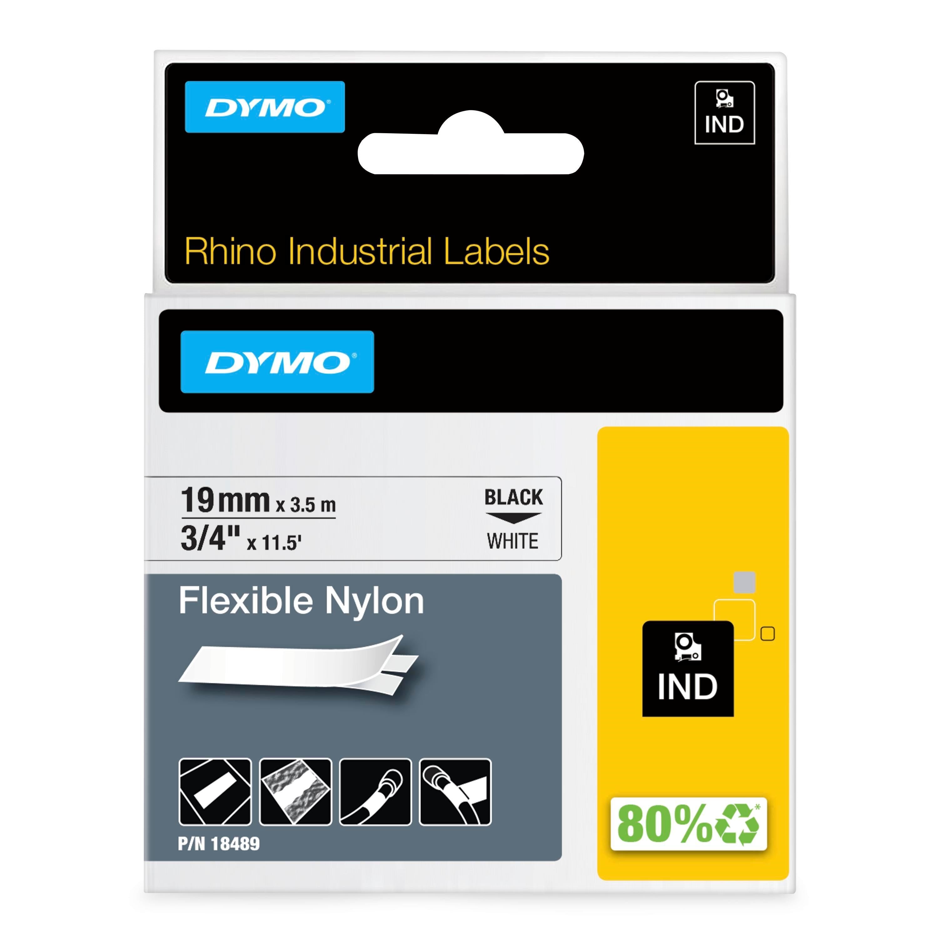 Tape Rhino 19mmx3,5m flexib nylon bl/whi