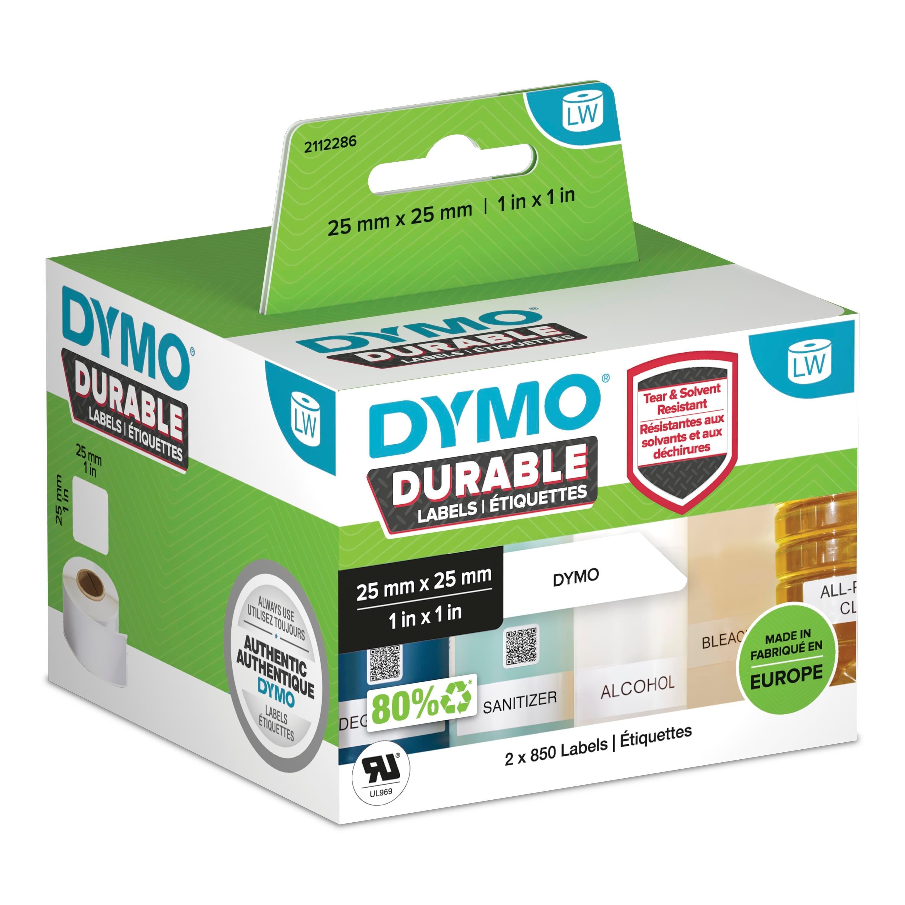 LabelWriter Durable square multi-purpose 25mm x 25mm