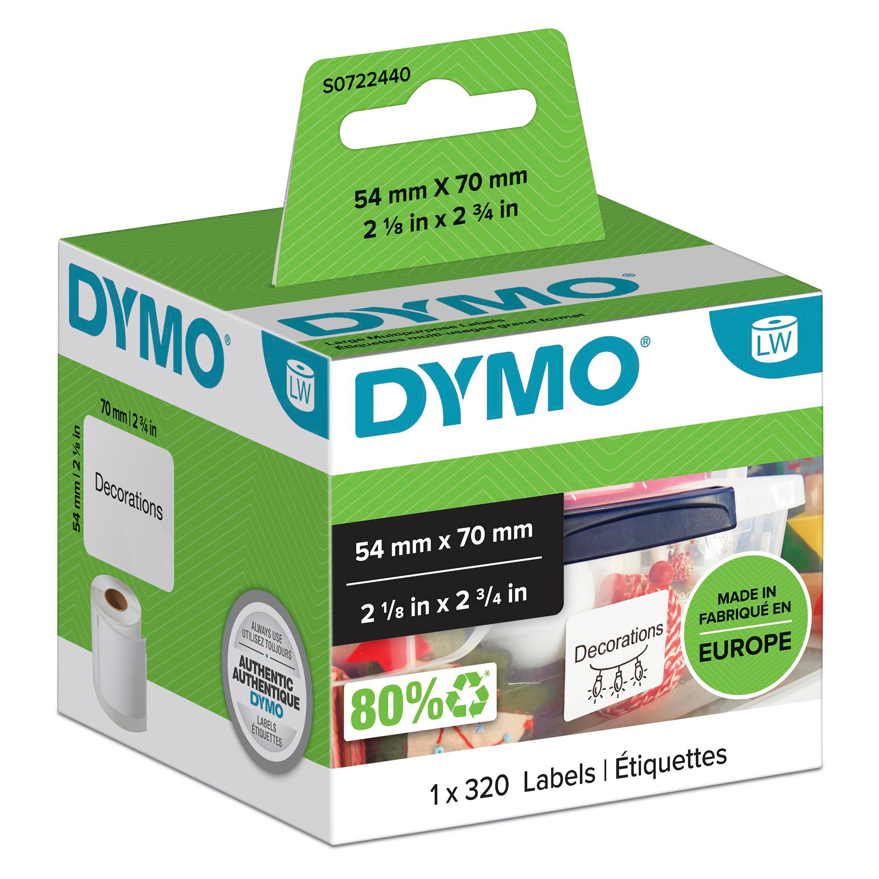 Label Multipurpose 54x70 perm white(320)