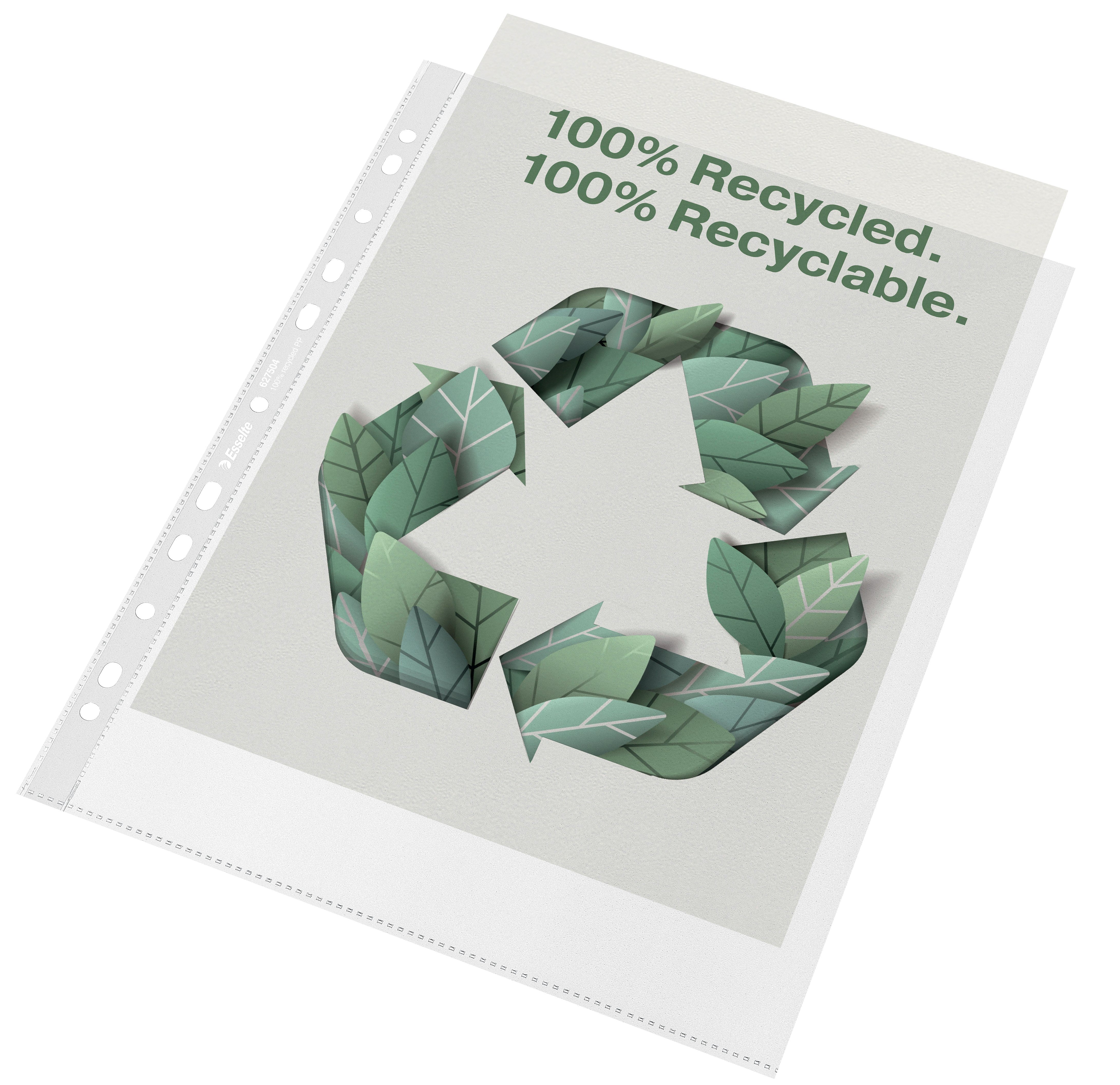 Lomme recycled 100my PP præg A4 maxi (50)