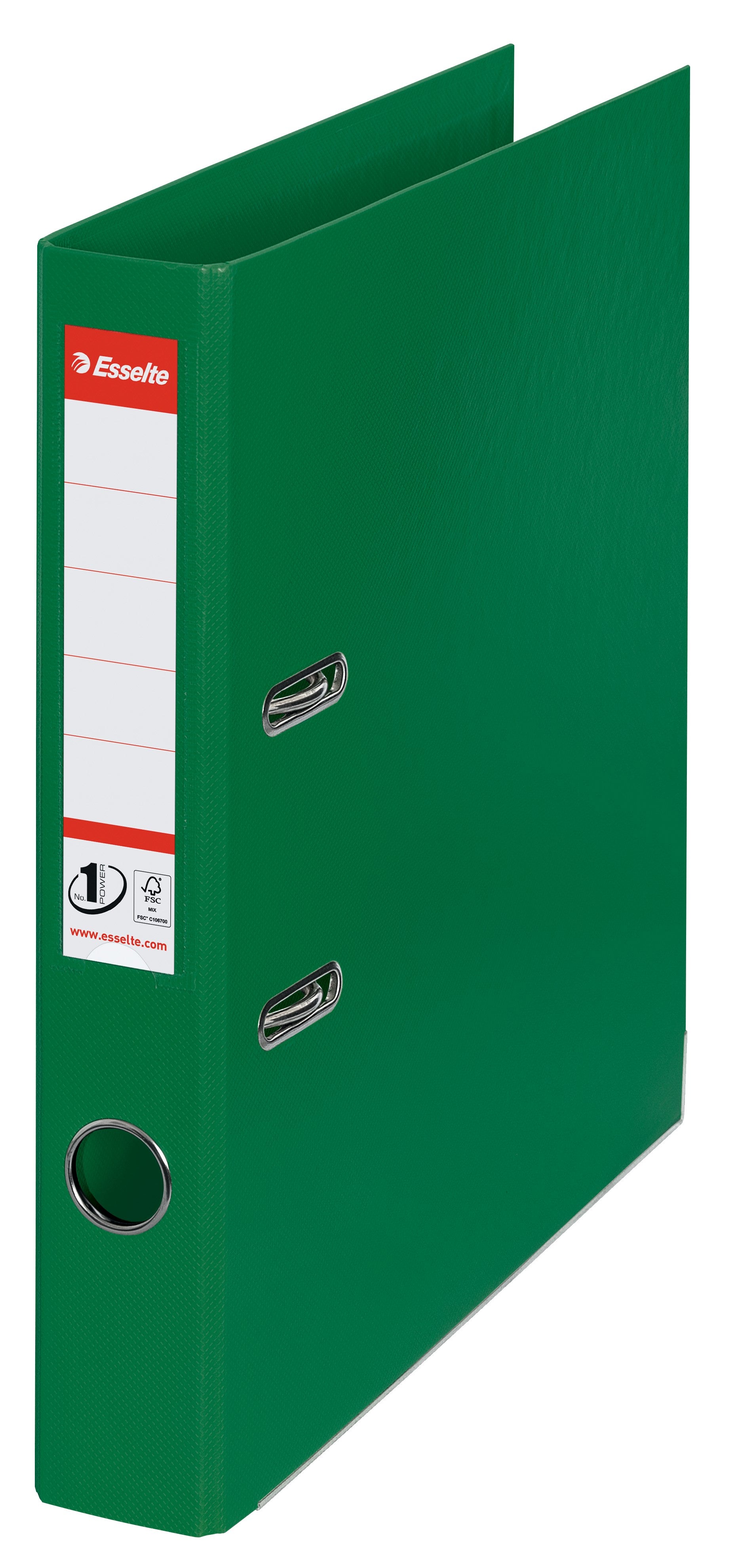 Brevordner No1 Power PP A4 50mm grøn