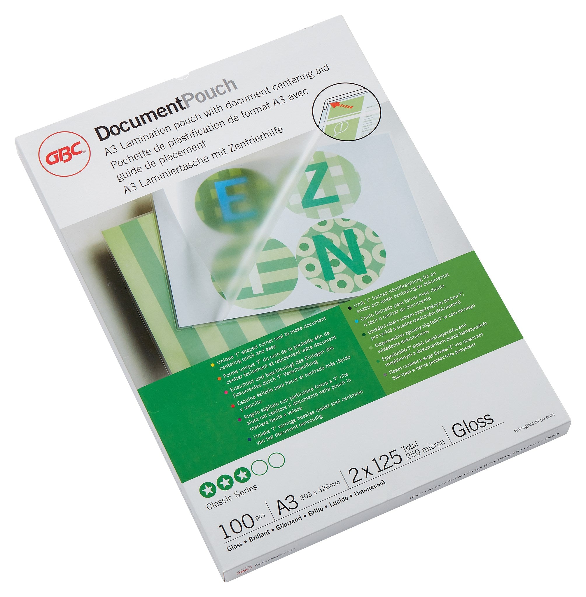 GBC Lamineringslomme 125my A3 (100)