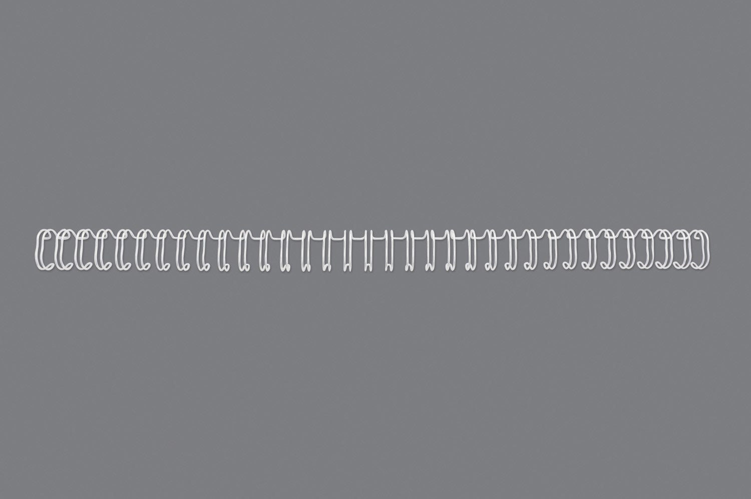 Spiralringe metal 3:1 No4 6mm A4 hvid (100)