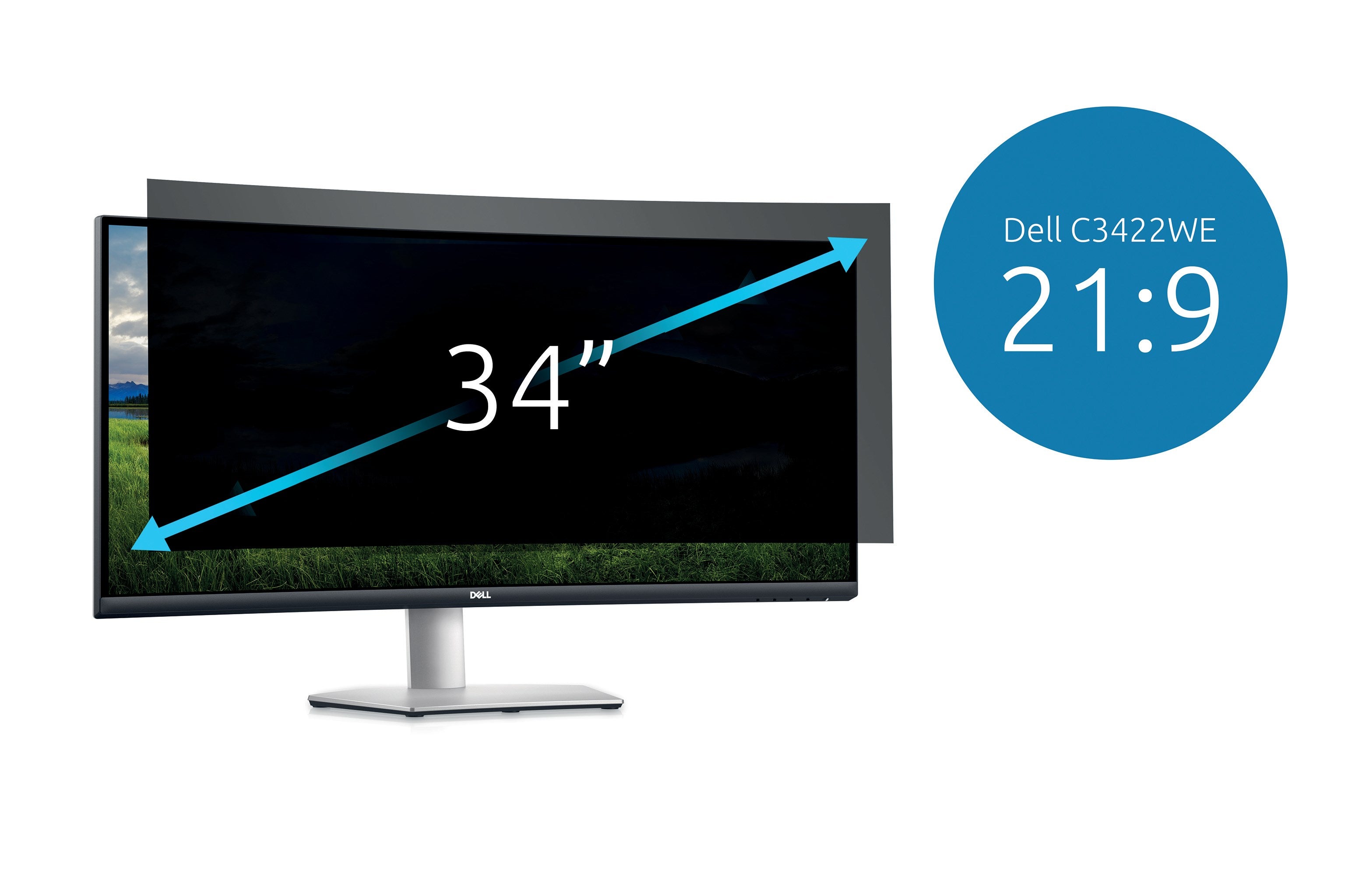 KENSINGTON Privacy Filter 34'' Curved Dell C3422WE