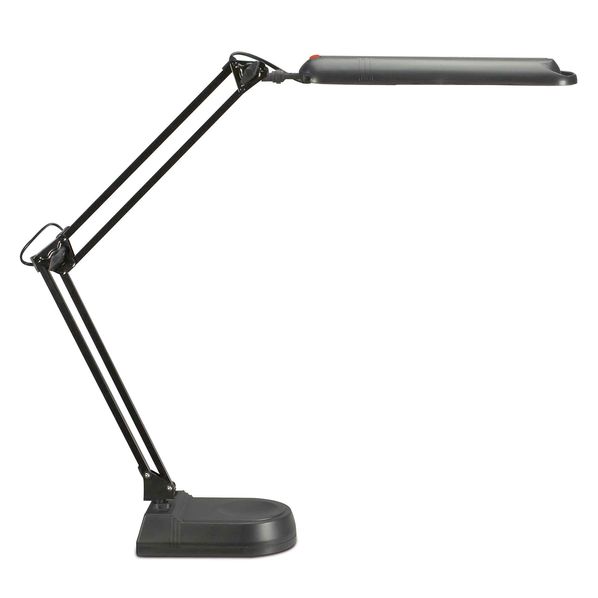 LED skrivebordslampe med fod, sort, MAULatlantic